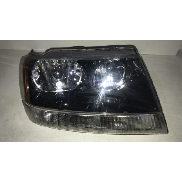 Farol Lado Direito Mascara Negra Jeep Cherokee 2001/2004