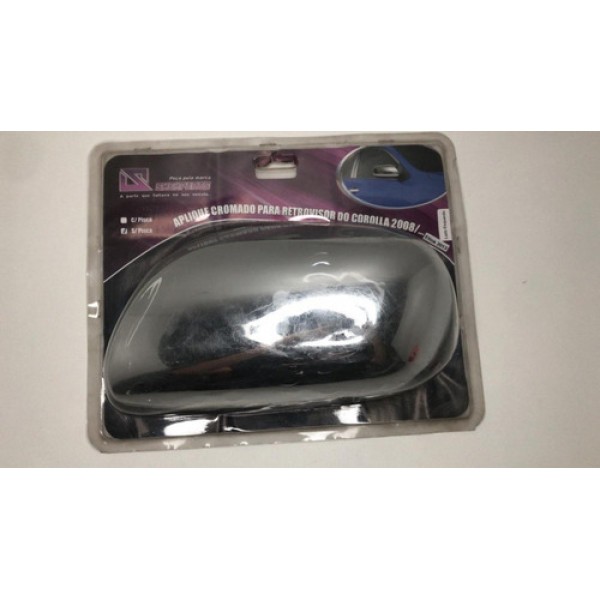 Aplique Cromado Para Retrovisor Esquerdo Toyota Corolla 2008