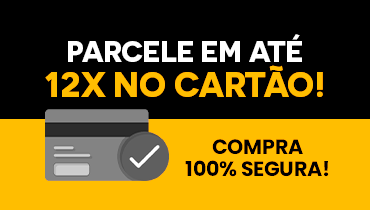 Parcele suas compras em 12x no cartão - sua compra é 100% segura